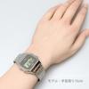 CASIO CLASSIC Digital Seigaiha Silver Watch, Pattern, A159WEVJ-7