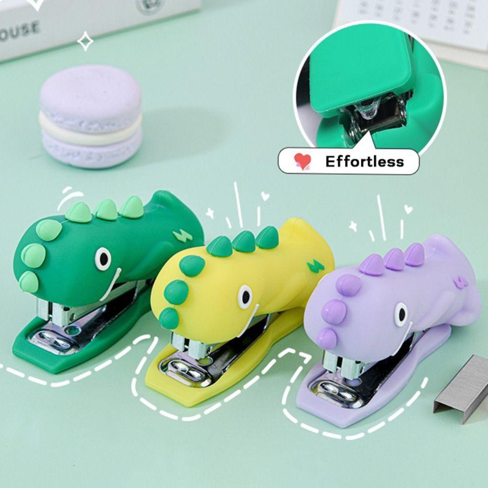 Use 10# Staples Stapler Panda/Astronaut/Dinosaur Stapling Machine  Bookbinding Supplies