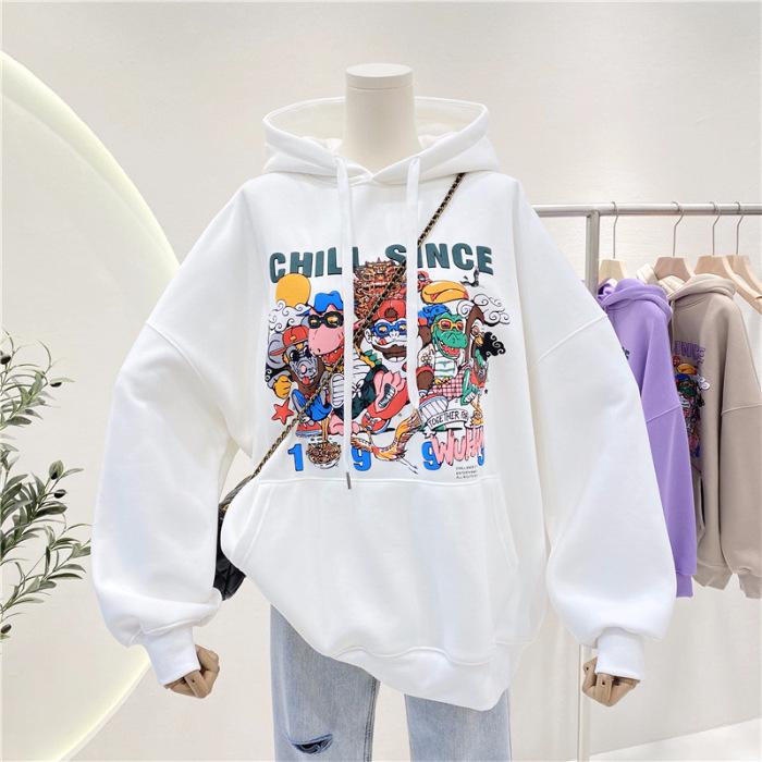 

Женская бархатная толстовка с капюшоном и защитой от катышков - Коллекция Весна/Осень/Зима 2025 White Thin