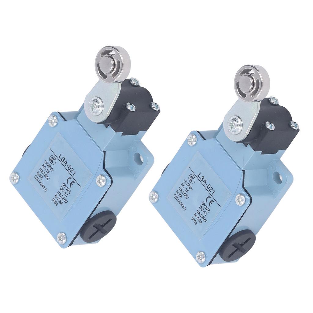 2Pcs Roller Lever Arm Momentary Limit Switch for Milling Machine 3D Printer Plasma Cutter 250V 220V