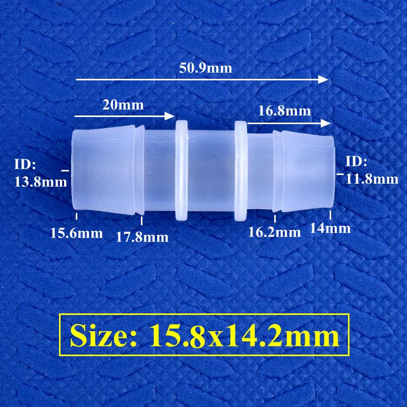 10Pcs/Lot 1.6~25mm PP Pagoda Reducing Direct Connectors Aquarium Tank Adapter Air Pump Barb Hose Joint Garden Irrigation System Water Pipe Connector