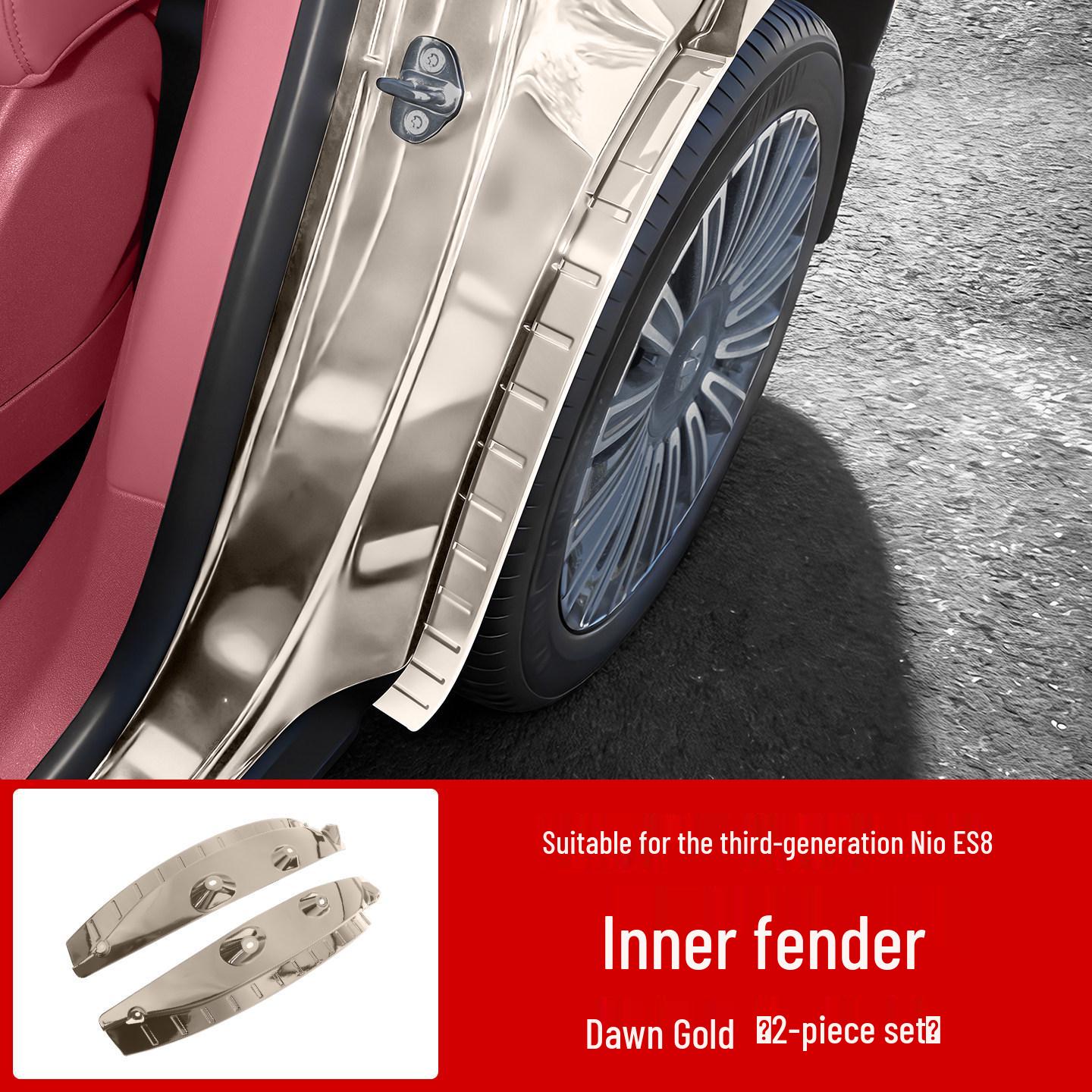 

Nio ES8 3rd Gen Rear Fender Liner - No-Drill Mod Accessory