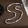 Men's Necklace, Fashionable and Domineering, Thick Bamboo Ball Bead Rib Chain, Advanced and Versatile Gift for Boyfriend