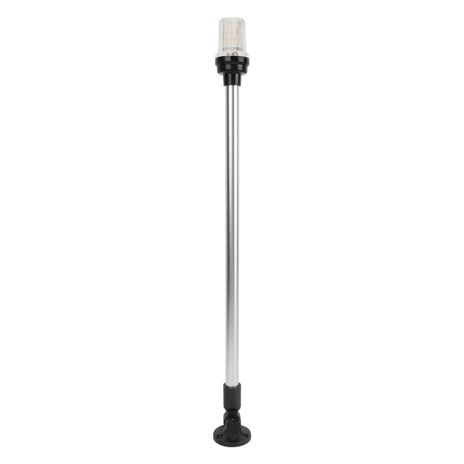 

Boat Anchor Light & LED Stern Light, Waterproof, 24-inch, All-Round Navigation Light for Yachts and Fishing Boats (12V/24V) (Black)