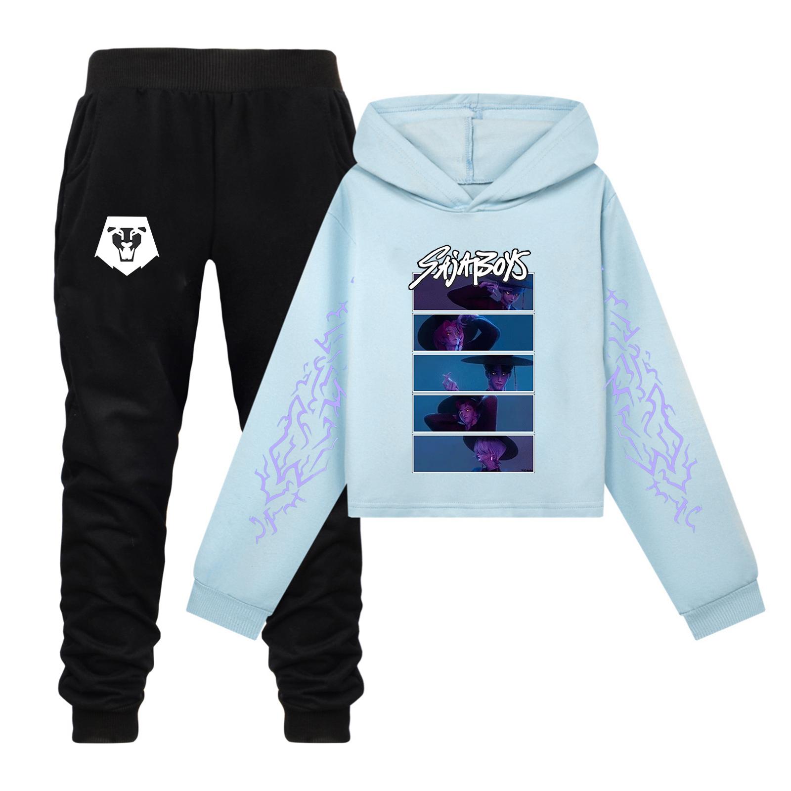 

Плюшевые брюки с длинными рукавами, свободный пуловер с капюшоном для детей 110