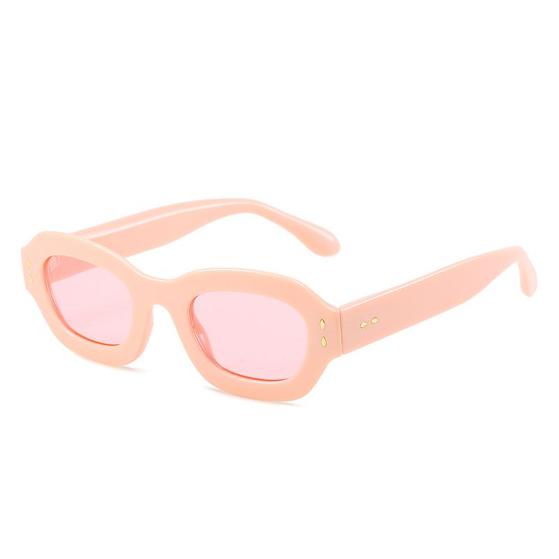 Colorful PC full-frame sunglasses, tinted lenses, thick frames, street-style eyewear, outdoor sunglasses, sunshades
