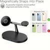 3 In 1 Magnetic Wireless Charger Phone Charge Dock For Samsung S25 S24 S23 Galaxy Watch 7 6 5 4 3 2 Buds2/3/3 Pro Quick Charging