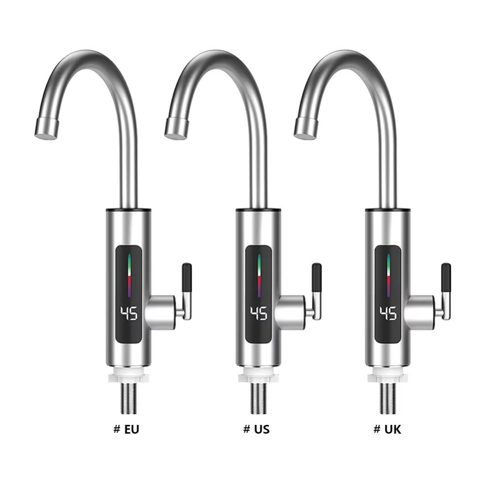 Instant Type Electric Faucet Stainless Steel Faucet Heater Easy to Use Water Heaters  Toilet
