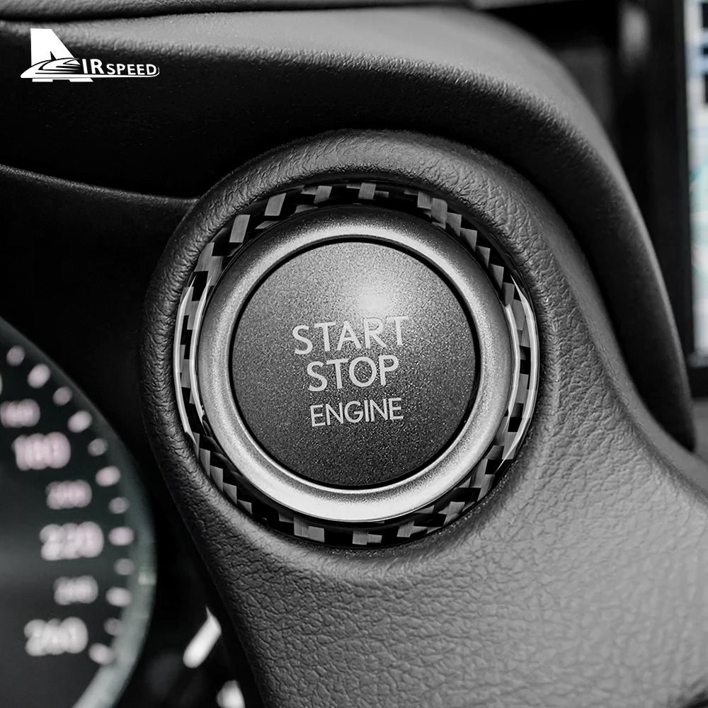 For Lexus IS250 300 350 200T 2013 2014 2016 2016 2017 2018 2019 Real Soft Carbon Fiber Sticker Star Engine Button Accessories