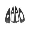 For Nissan Qashqai J11 2016 -  ABS Carbon Fiber Door Window Armrest Cover Switch Button Panel Frame Trim Car Accessories