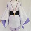Wanderer Cosplay Costume Textured Fabric Kunikuzushi Kimono With Headscarf  For Anime Comic Con Balladeer Scaramouche Outfits