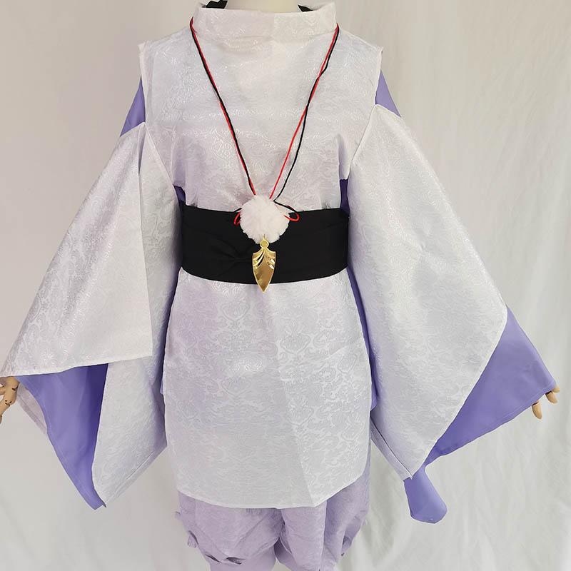 Wanderer Cosplay Costume Textured Fabric Kunikuzushi Kimono With Headscarf  For Anime Comic Con Balladeer Scaramouche Outfits