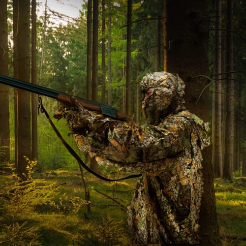 Tencen Ghillie Face Mask with Realtree Pattern, Lightweight and Breathable Camouflage for Airsoft, Hunting, and Outdoor Activities, for Men and Women