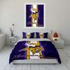 Minnesota Vikings Logo Design Bedding Set (1 Duvet Cover, 2 Pillowcases, Duvet Not Included) Sofas