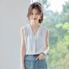 Women's V-Neck Sleeveless Chiffon Blouse