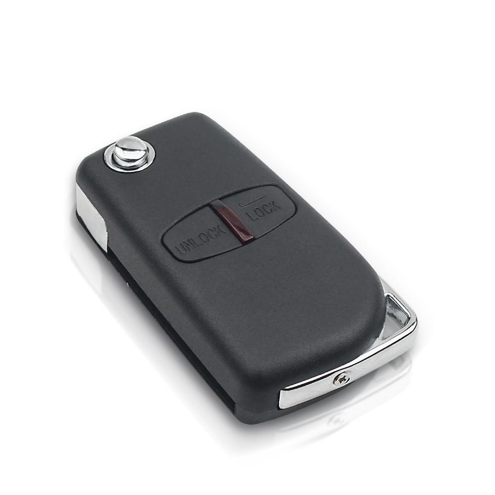Car Modified Flip Remote Key Shell Case 2/3 Button For Mitsubishi Lancer Ex Evolution Grandis Outlander Right/Left Blade