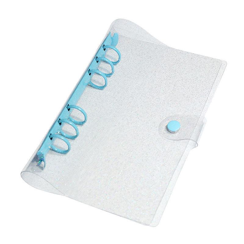 Glittery Transparent PVC 6-Ring A5/A6 Student Notebook & Journal