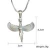 Women Winged Goddess Isis Ancient Egypt God Figuras Collar Choker Necklace Jewelry Accessory