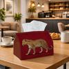 1pc Wildlife Tissue Box, Leopard Animal Illustration Perfect for Outdoor Gatherings, Daily Desktop Use, And Suitable for Bedrooms, Living Rooms, And C