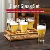 2025 Large Capacity Craft Beer Mug Set - Commercial Grade, Customizable, Thickened Glass for Home and Bar Use