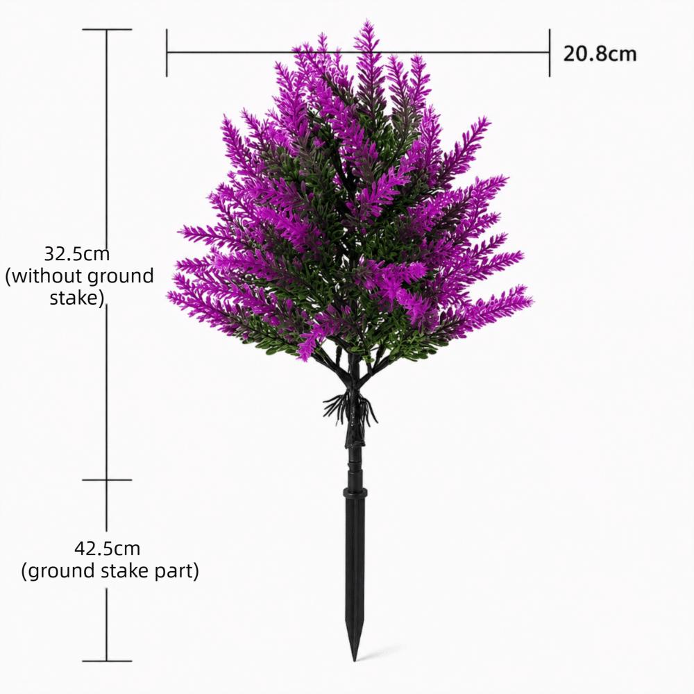 UV Resistant Simulation Lavender Plant Multicolor Fake Greenery Plant Garden Patio Yard