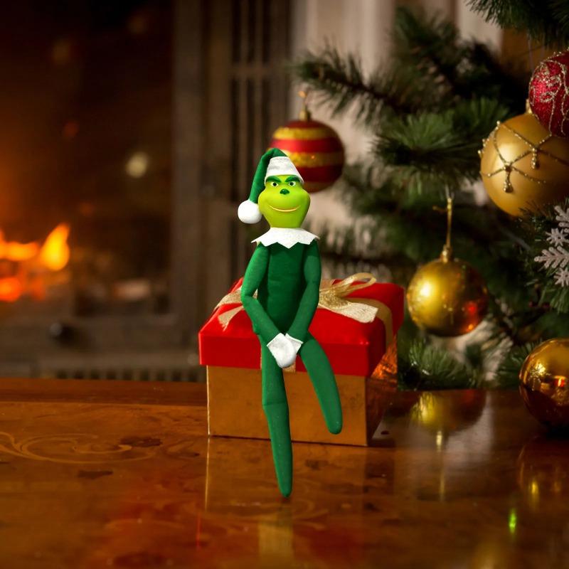 Christmas Cute Elf Doll Plush Leg Doll Pendant Christmas Tree Ornament Gift New Year Gifts Xmas Party Decor for Home