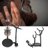Curved Razor and Shaving Brush Stand Display Dry Brush Compatible Men Razor Brush Holder