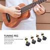8PCS Metal, Plastic Ukulele Tuners Black And Golden Ukulele Tuning Keys Ukulele Tuning Peg  Ukulele