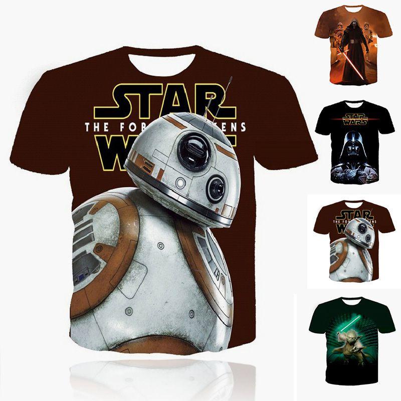 Premium Quality Men 3d Print Casual Star Wars Darth Vader Funny Short Sleeve T-shirt Tee For Everyday Wear