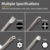 Magnetic Screwdriver Bits Set Slotted Phillips Torx Hex Head Drill Bit 1/4" Hex 50/65/100mm S2 Steel Screw Driver Hand Tools