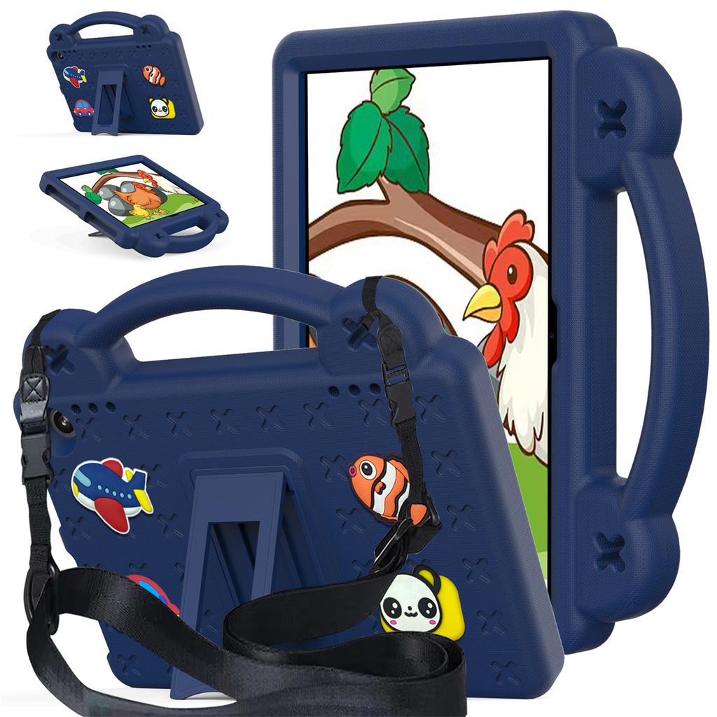 For Amazon Fire HD 8 (2024) Case Kids Cartoon Patterns Hand Grip Kickstand Tablet EVA Cover