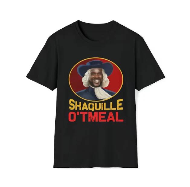Shaquille Oatmeal Shaq ONeal Lakers Basketball Quaker Oats Funny Meme Shirt S