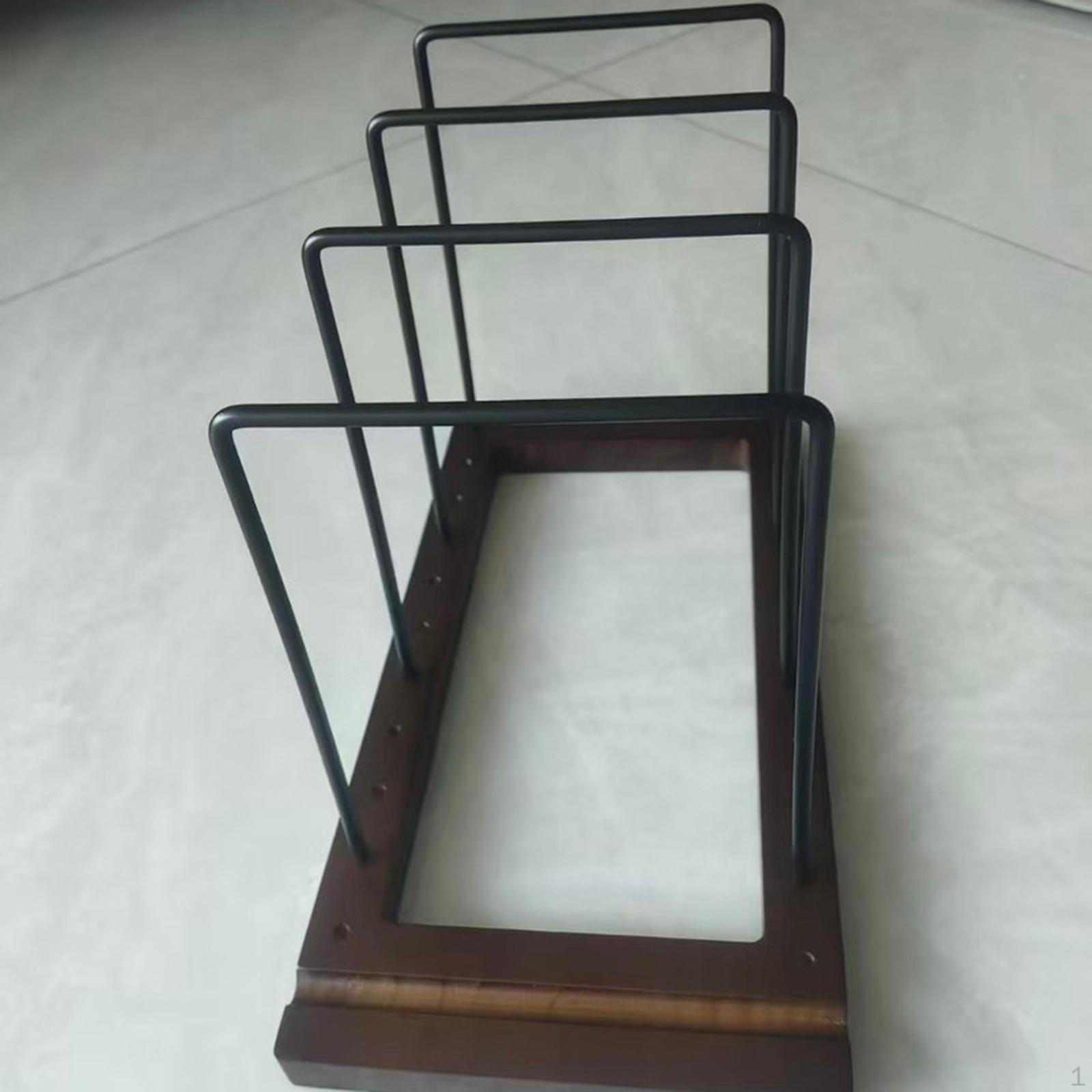 

Vinyl Records Storage Holder Display Shelf Elegant Sleek Table Wood Sturdy Lightweight Rack