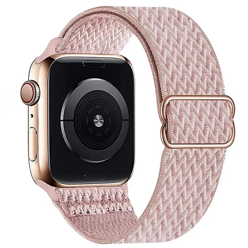 Elastyczny Nylonowy Pasek do Apple Watch ultra 2 49mm Seria 9/8/7 41mm 45mm38/42-40mm/44mm Boho Bransoletka iWatch 6 5 4 3 Se Pasek