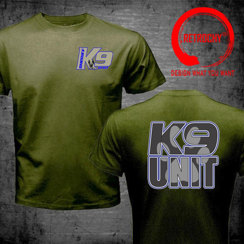 K9 Team Trainer K9 Training TShirt Unisex K9 Unit Tops Tee Clothing Cotton Short Sleeve K9 Attack Training T Shirt Unisex Tshirts