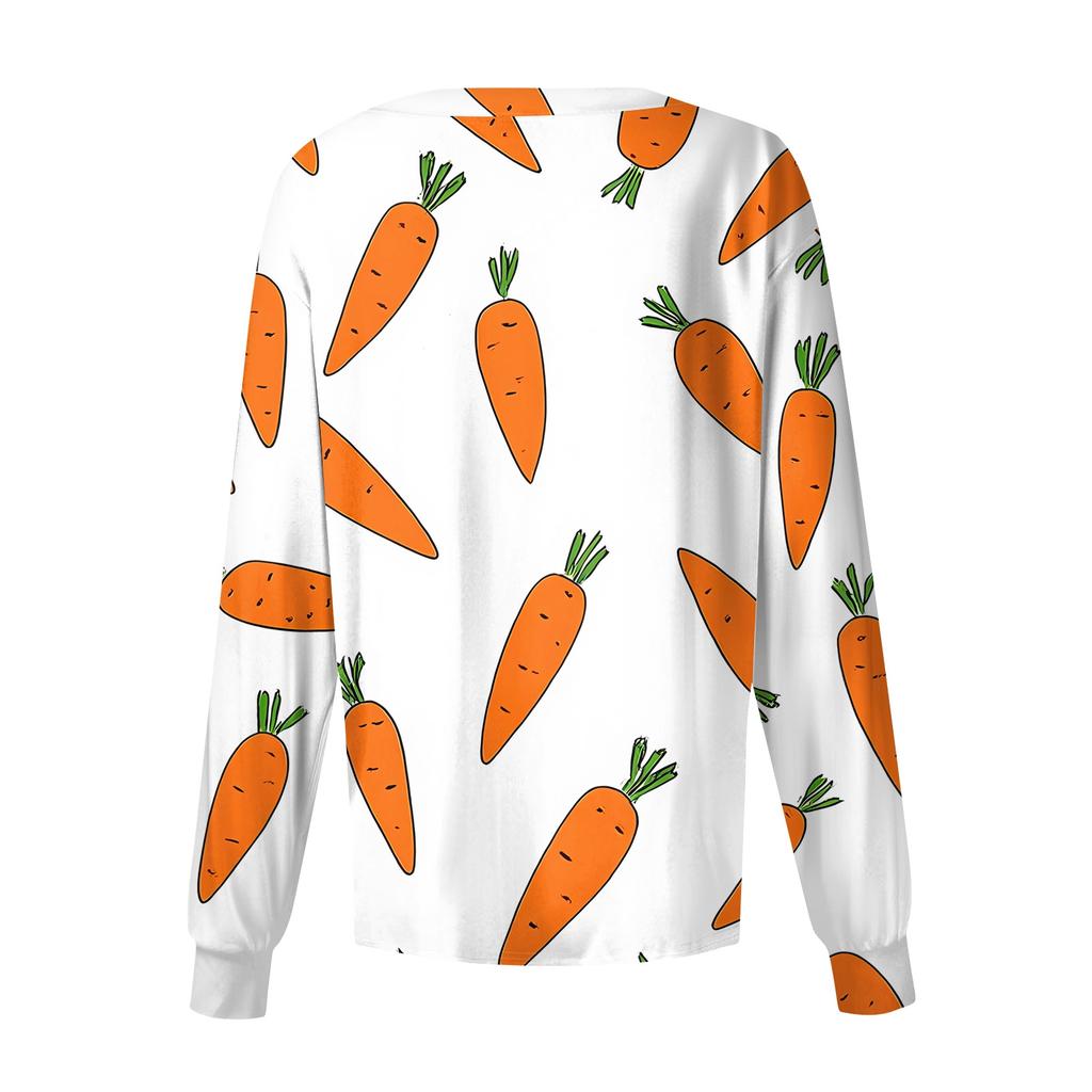 Damen Lässig Langärmlig Einreihig Bedruckt Schutzkleidung Cardigan Top