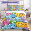 3Pcs Custom Name Bear Bedding Set Duvet Cover Closure Includes 1Duvet Cover 2Pillowcases Soft And Comfortable For All Seasons