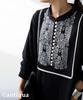 Antiqua Embroidered Long Free Size Black Women's Dress, Sleeve, UK-00121, 05,