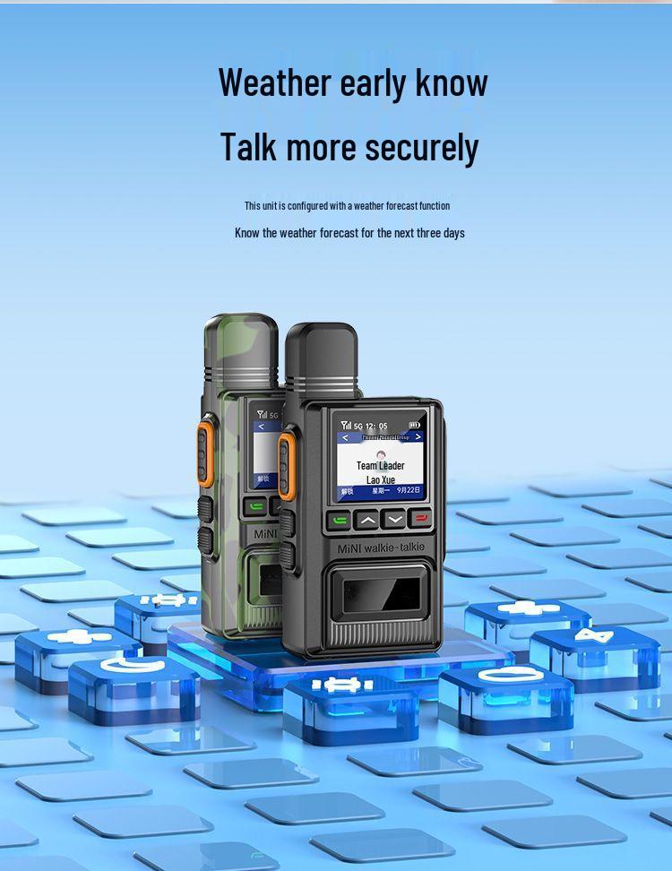 National Ultra-Thin Walkie-Talkie with Unlimited Range for Construction Sites