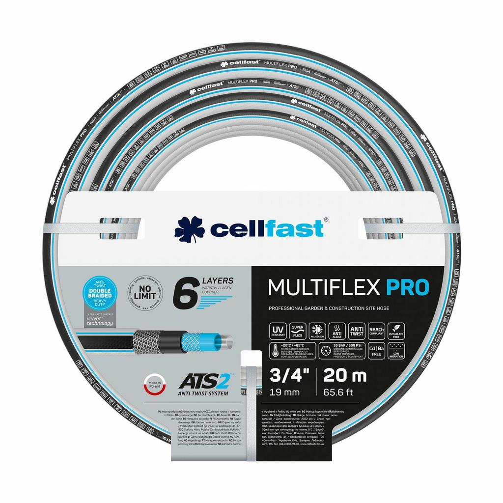Cellfast Wąż Ogrodowy Multiflex Pro Ats2 1" 30M