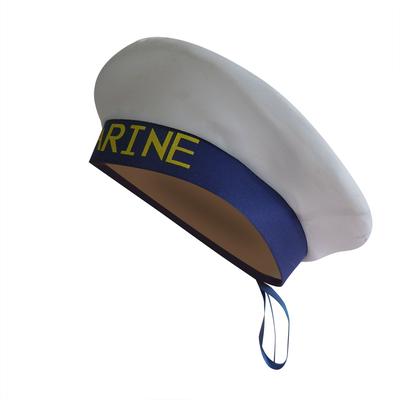 [brisand] Captain's Yacht Hat  Sea Cap White One Size Costume Accessory