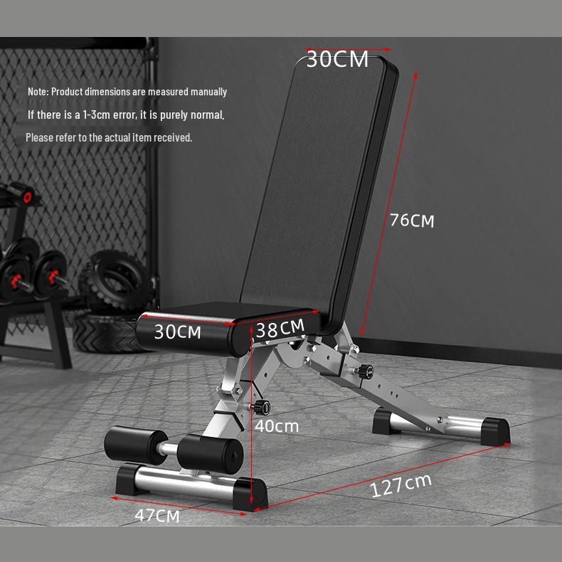Складная многофункциональная фитнес-скамья: Гантель, Скамья для пресса, Скамья для живота и Жимовая скамья
