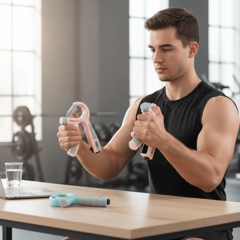 With Counter Grip Strength Trainer Adjustable Resistance Hand Squeezer  Wrist Exercise