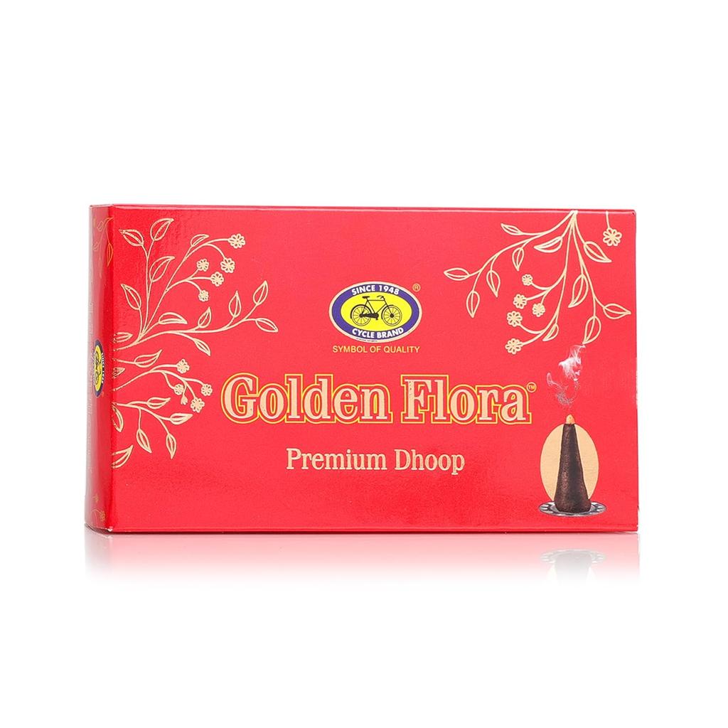 Golden Flora Wet Dhoop Bamboo-Less Soft Incense 120g Pack Long-Lasting Aroma For Festive Use
