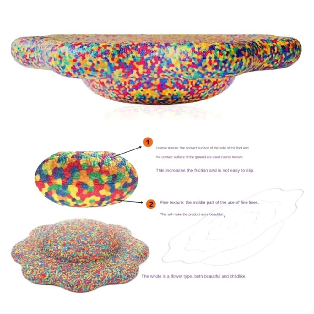 Balance Training Flower Balance Board Anti-Slip Kids Toy Interesting Parent-child Activities  Home