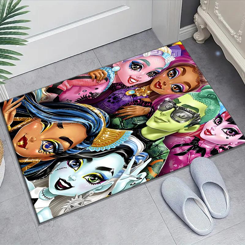 1pc Monster High Draculaura4 Design Area Rug - Non-Slip, Soft & Cozy Floor Mat for Living Room, Bedroom, Office - Indoor/Outdoor Decorative Carpet