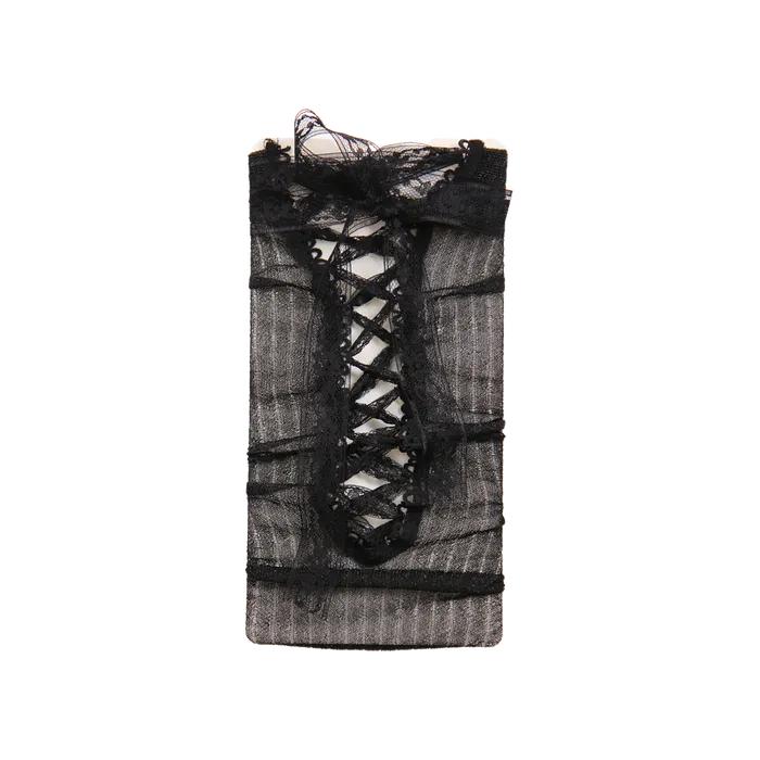 Corset Lace-up Socks (Black)