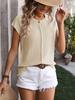 2024 Summer Women's Chunky Knit Round Neck Sweater - European & American Fashion