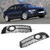 2pcs Front Foglight Grille Left Right Mesh   Glossy Black Replacement for   C6 2008‑2011