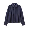 Jnleaog Autumn New Women's Clothing Fashion French Style Design Pleated Decorative Poplin Shirt 5099901